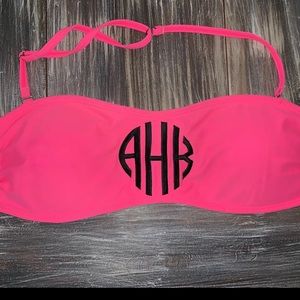 Monogrammed Bandeau Top aHk